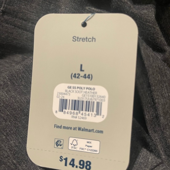 Mens short sleeve polo shirt by George. Size Large (42-44). - Picture 6 of 7